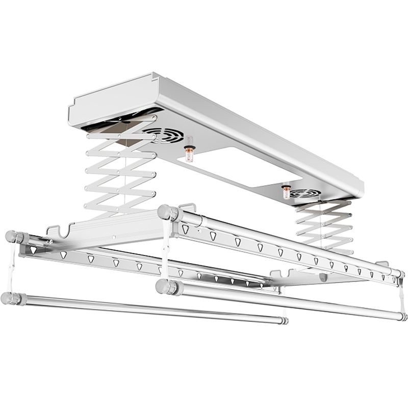 四季沐歌(MICOE) 四季沐歌电动晾衣架 阳台遥控自动照明 消菌风干 升降智能晾衣机 风干消菌照明[银灰色]6W除菌灯