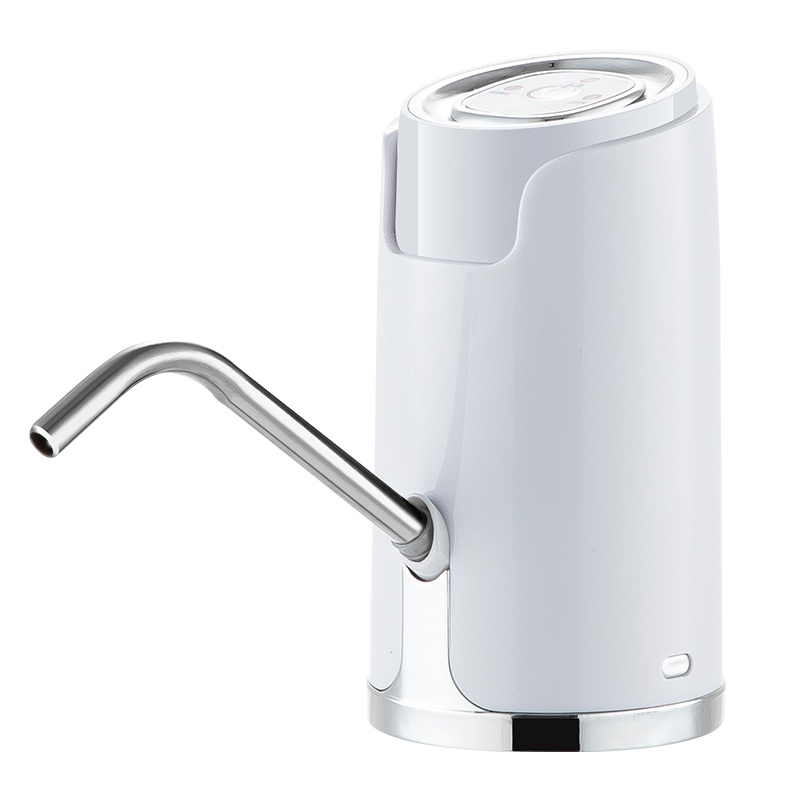 美厨(maxcook)桶装水抽水器 家用饮水器纯净水压水器 充电式无线电动上水器吸水器可定量 白色MCPJ013