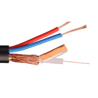75-3 监控线带电源一体线纯铜芯100米装 视频综合线