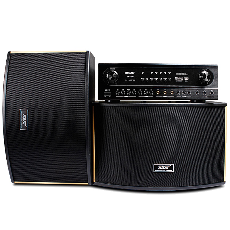 SAST/先科 A-80专业KTV音响套装大功率家用功放卡包音箱家庭影院音响会议室音箱 配置三