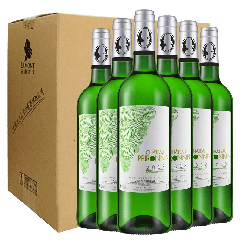 法国拉蒙 原瓶进口AOC级 宝蓝亭酒庄 干白葡萄酒整箱装750ml*6
