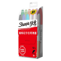 Sharpie 锐意防褪色马克笔细透明精装12支