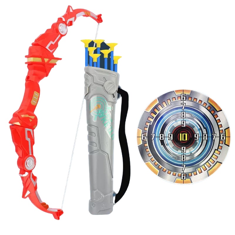 乐加酷 儿童弓箭玩具男孩射击玩具吸盘亲子互动射箭户外玩具套装生日礼物