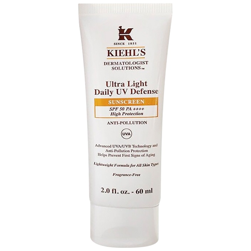 Kiehl' 科颜氏 清爽防晒 隔离乳液 60ml/盒 防晒隔离 柔润防晒隔离乳SPF50/PA++++