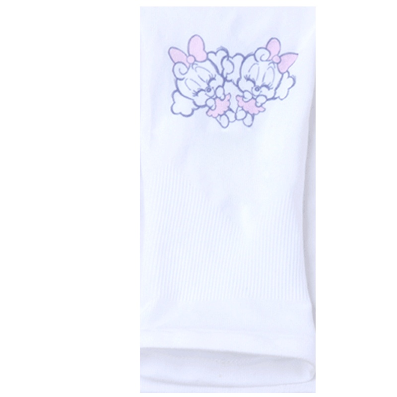 巴布豆配饰儿童冰袖夏季薄款冰丝手套女童男童公主防晒伤手臂宝宝袖套3~14岁三双装