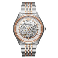 阿玛尼EMPORIO ARMANI手表 钢带经典时尚休闲机械表男士时尚腕表AR60002