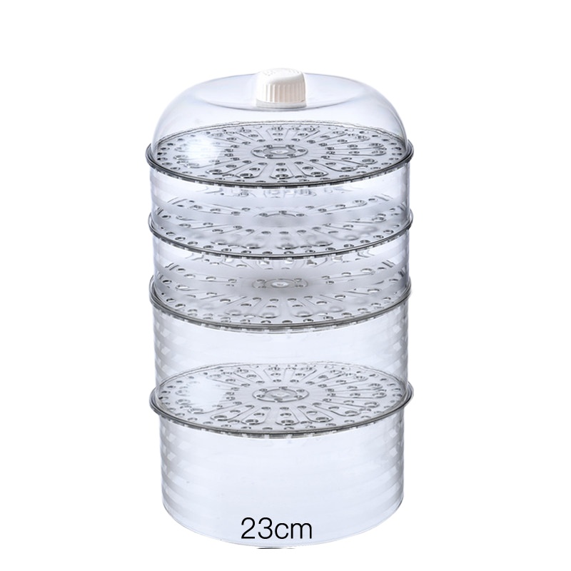 保温菜罩家用厨房剩菜饭罩子饭菜食物防尘罩大号透明餐桌盖菜 敬平 组合5个装[2高款+2矮款+1盖]