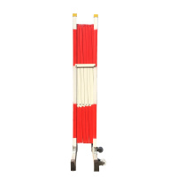 康宝 铁伸缩栅栏 高1m*宽5m 红白色(组)