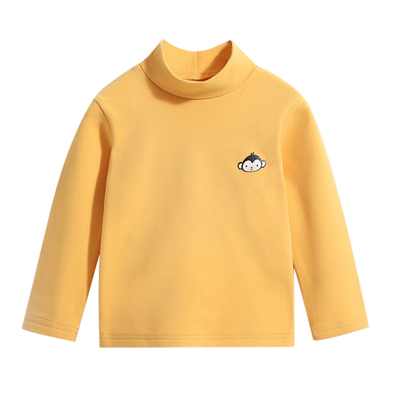 猫人[半高领打底衫]21年秋季新品男童女童T恤长袖打底衫儿童T恤