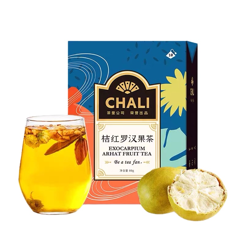 茶里(CHALI)茶里桔红罗汉果茶盒装80g