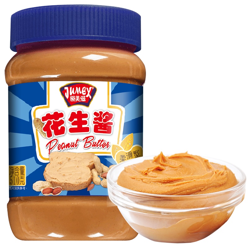 极美滋花生酱整箱装510g*24拌面酱面包夹心即食