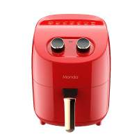MONDA蒙达无油空气炸锅家用新款特价大容量智能多功能全自动电薯条机AF-06机械款红色