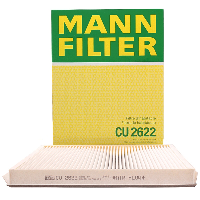 曼牌(MANN)空调滤清器单效CU2622适用于欧宝进口安德拉雪佛兰科帕奇