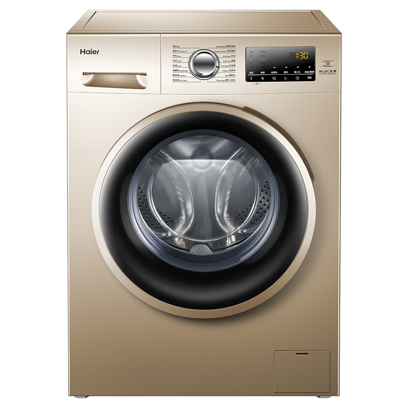 海尔(Haier)10公斤大容量 变频 全自动 滚筒洗衣机 高温烫烫净 深层消毒 中途添衣 EG10014B39GU1