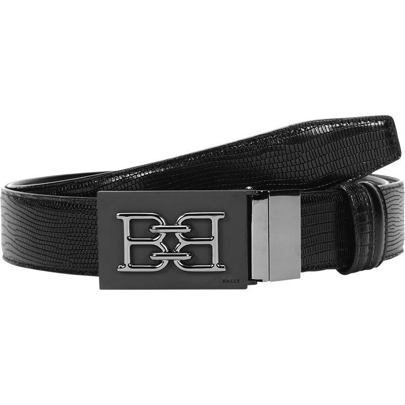 BALLY 巴利 男士 皮革板扣式双面皮带腰带 BERTEK 35 M
