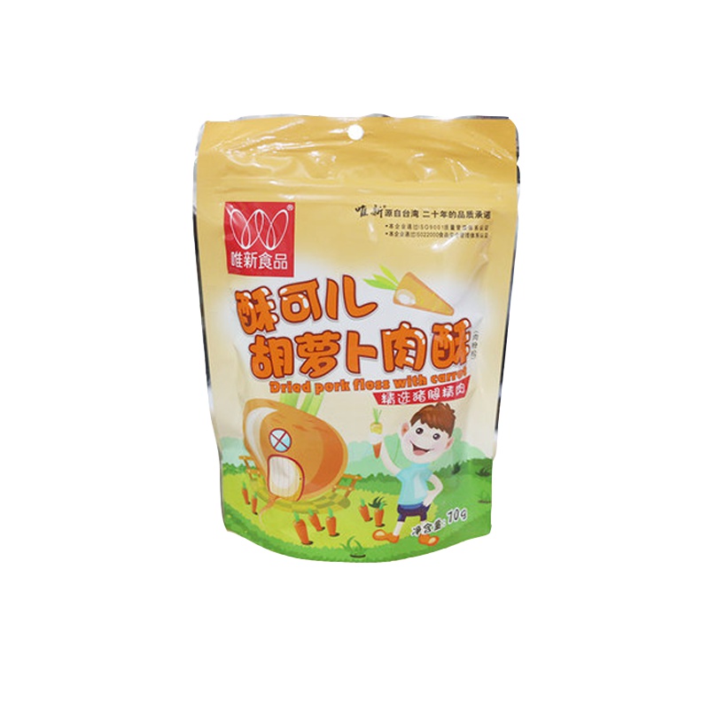 唯新食品 高蛋白营养早餐 胡萝卜肉酥70g(内含小袋装)