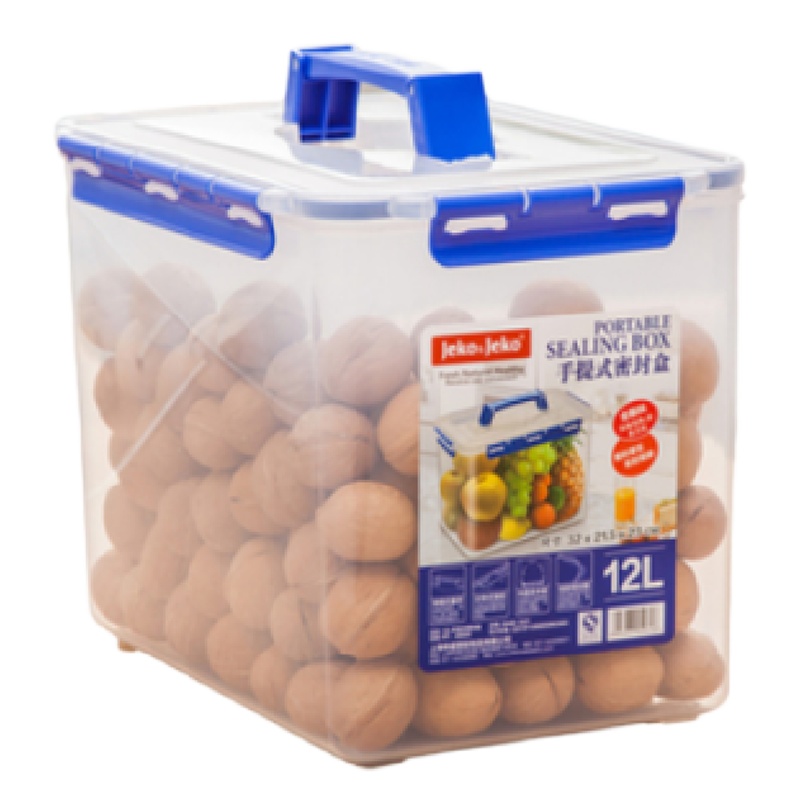 家用塑料保鲜盒：带提手12l（一个装）