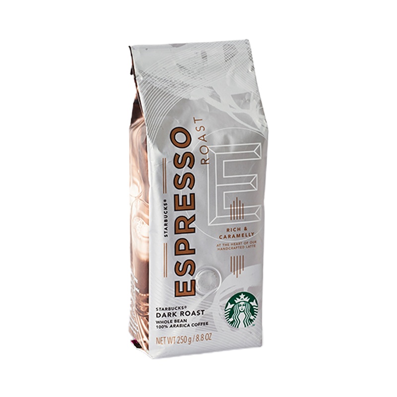 店同款 Starbucks星巴克 浓缩深度烘焙咖啡豆 纯黑咖啡250g