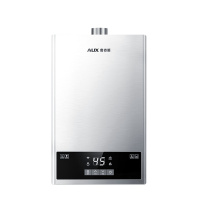 奥克斯(AUX)燃气热水器JSQ23-DA33即热式家用出租12升天然气智能变频恒温强排式速热低压启动