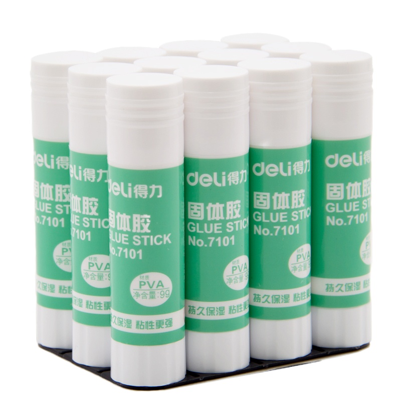 7101固体胶胶棒高粘度固体胶小号胶棒固体胶胶棒办公文具用品 9g装 12支/盒