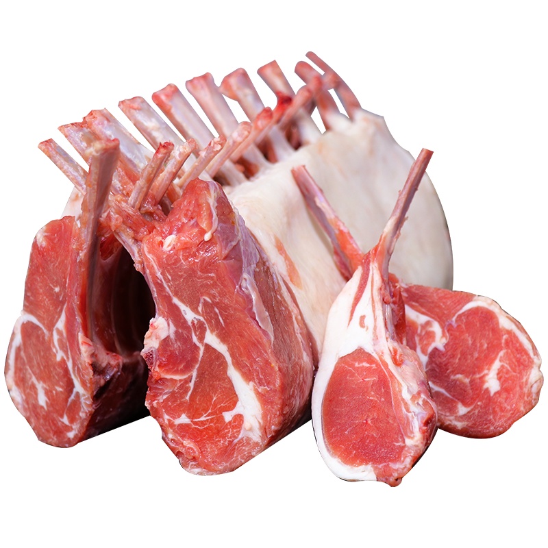 额尔敦 法式羊排3斤 内蒙羊肉新鲜法式12肋羊排24支烧烤食材顺丰发货