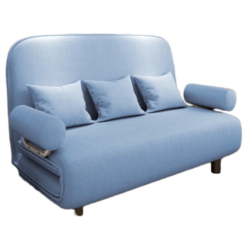 顶鸿DH-HY0781沙发床两用客厅多功能布艺可折叠休闲办公室午休床带轮沙发椅 扶手+滑轮120cm