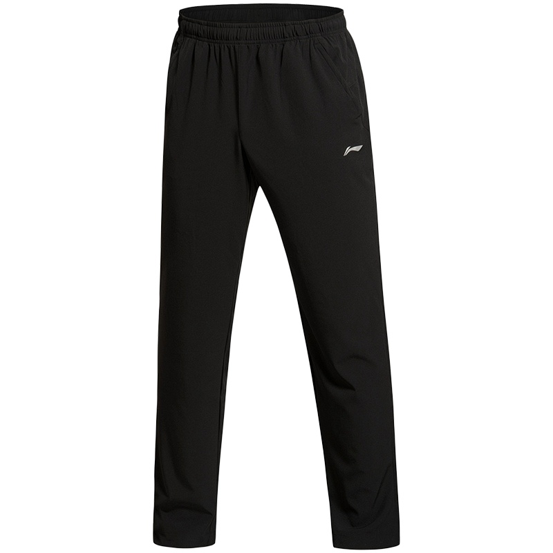 LINING李宁运动裤男士跑步系列吸湿排汗梭织常规款男士运动长裤常规型春秋运动裤AYKK157