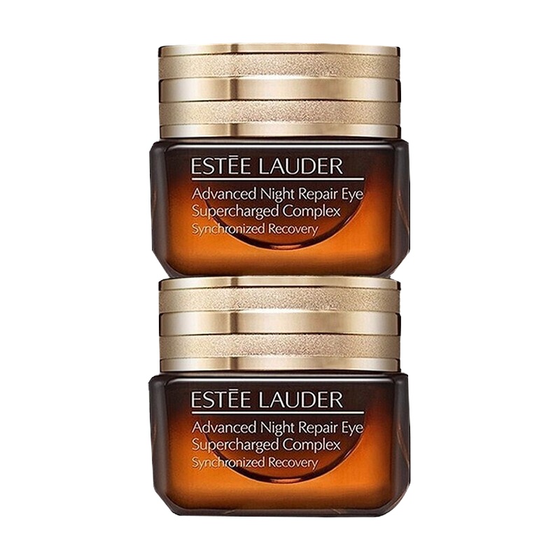 雅诗兰黛(Estee Lauder)眼霜小棕瓶抗蓝光去黑眼圈眼部精华 抗蓝光眼霜15ml (两瓶装)