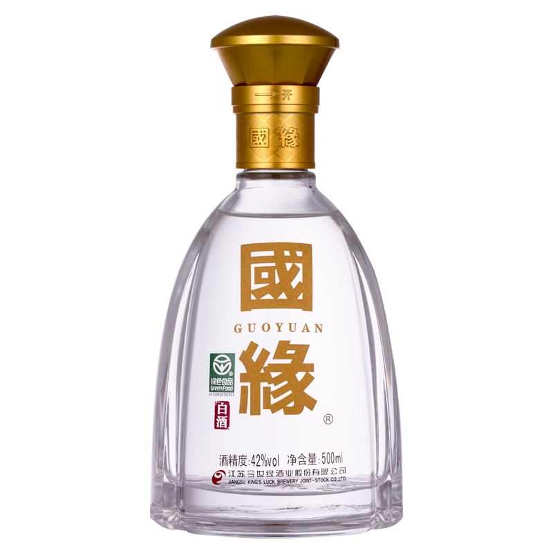 今世缘 国缘对开 柔雅型 白酒 42度500ml*6瓶 整箱装