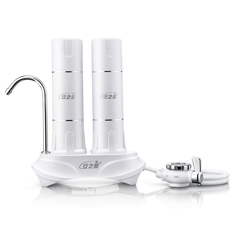 安之星水龙头净水器家用直饮厨房自来水前置过滤器陶瓷台式净水机 安之星AZX-JSQ-12