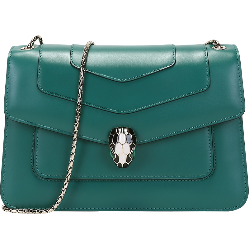 宝格丽 BVLGARI 女士SERPENTI FOREVER系列牛皮中号蛇头扣手提单肩斜挎包290323