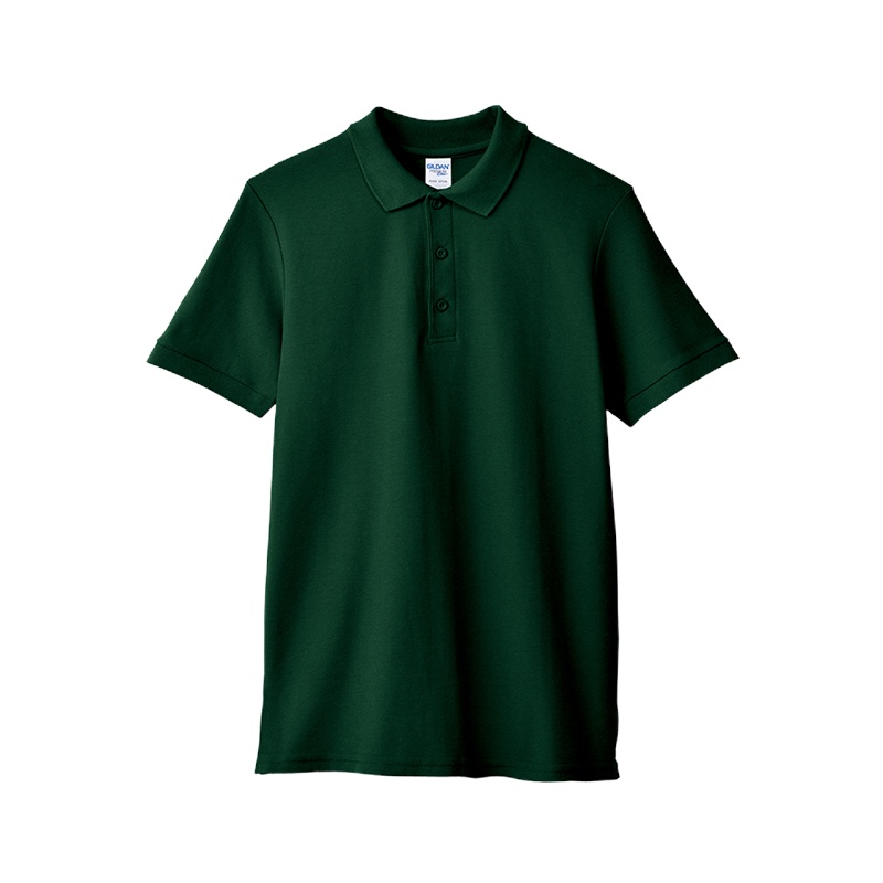 全棉双珠地翻领T恤