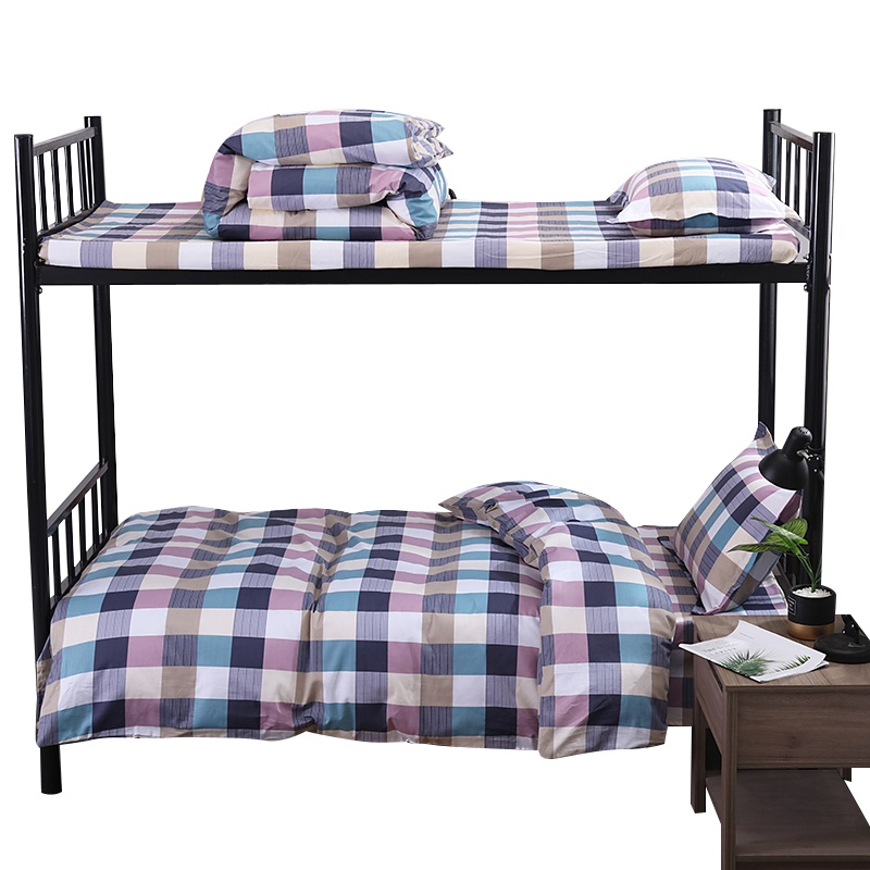 三极户外 Tri-polar TP2852 学生上下铺床上用品三件套全棉三件套格子床上用品