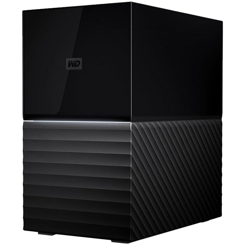 西部数据(WD)My Book DUO3.5寸 移动硬盘24T 硬件加密硬盘 2盘位磁盘阵列 WDBFBE0240JBK