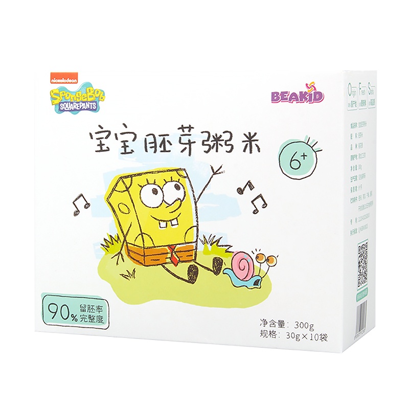 beakid海绵宝宝胚芽粥米