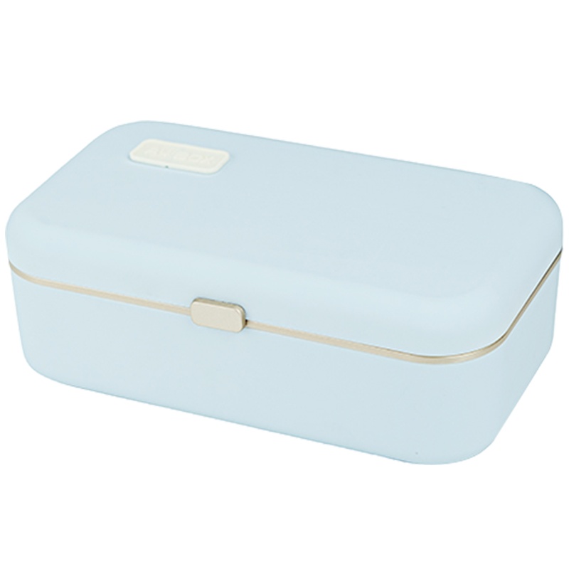 适盒A4BOX 加热饭盒插电保温上班族车载电热饭便携神器便当盒 淡月蓝