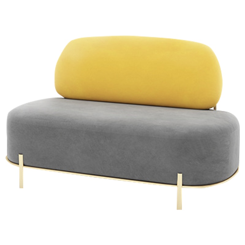 服装店小沙发现代简约美发店美容院小户型接待休闲双人沙发店铺用