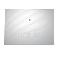 齐心 C318 A4条纹透明按扣袋 20个/套 4套装 (单位:套)