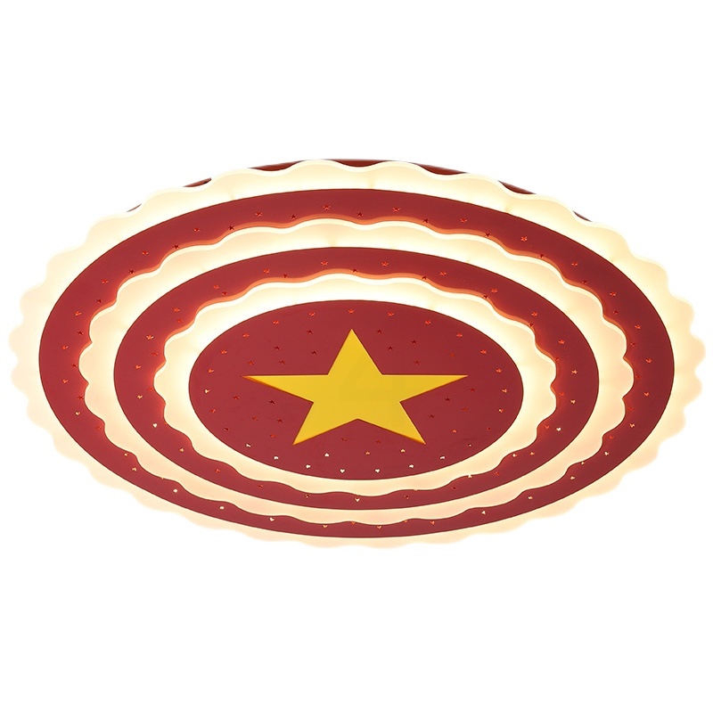 客厅灯社群大会堂会议灯订制五角星工程吸顶灯党建室大厅灯具