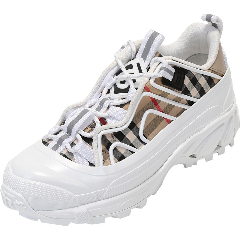 博柏利/巴宝莉 BURBERRY 女款织物Arthur系带休闲运动鞋80394401