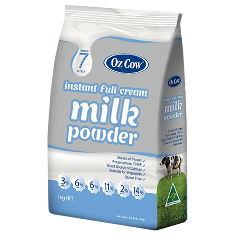 原装进口澳洲ozcow金可澳婴幼儿儿童成人孕妇中老年全脂牛奶奶粉1kg