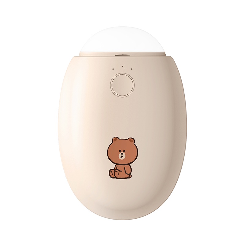 SOLOVE素乐line联名迷你便携可爱暖手宝充电宝电暖宝宝保暖防爆多功能暖贴暖手炉恒温送女朋友礼物N2S升级版布朗熊