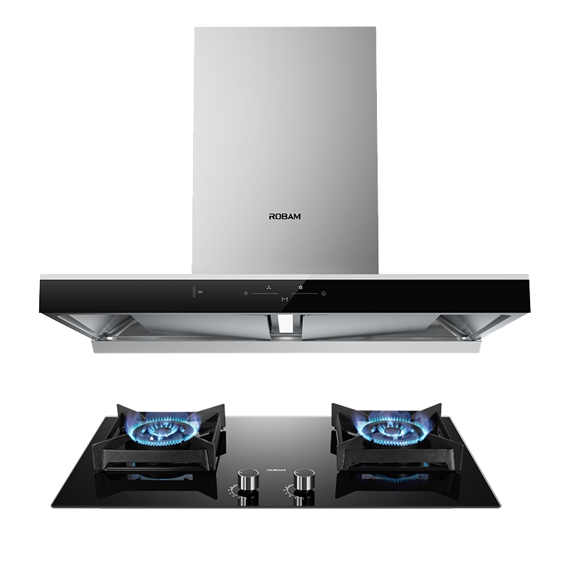 老板(ROBAM)烟灶套餐 欧式油烟机灶具套餐 烟灶套装 厨电套装 21m³吸烟机灶具套装60X2+37B5X(天然气)