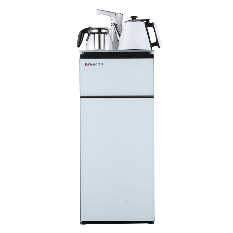 志高JB-R08 饮水机家用办公室高端智能立式冰温热型茶吧机下置水桶智能防干烧恒温保温节能省电大容量储物柜