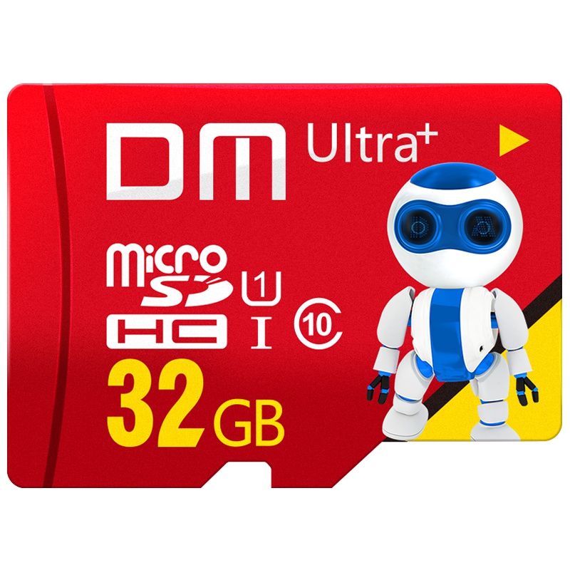 DM 64GB TF(MicroSD)存储卡 C10 机器人TF卡 手机内存卡行车记录仪平板高速存储卡红色
