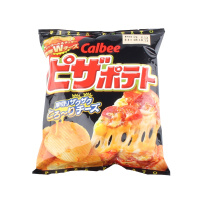 CALBEE/卡乐比 匹萨味薯片(膨化食品)63克/袋