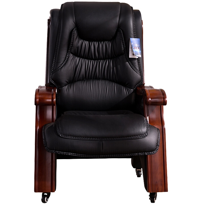 格具(GEJU)总裁椅四脚办公椅牛皮老板椅家用电脑椅