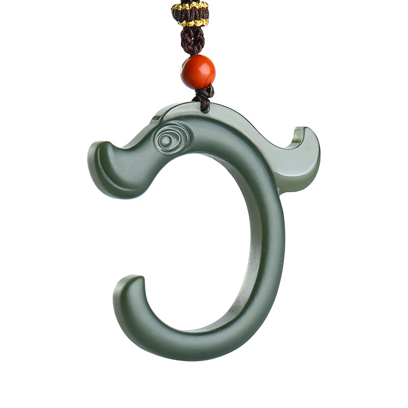 印象眸 和田玉吊坠 山河十二朝系列鸿运龙 青玉细料玉石挂件 附送证书