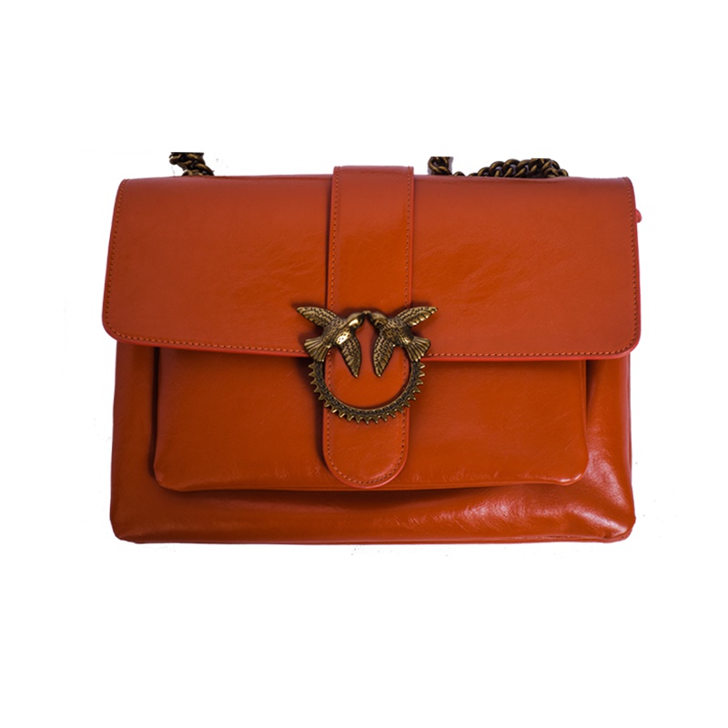 PINKO女士链条斜跨燕子包公务包