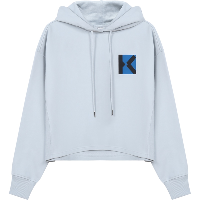高田贤三 KENZO 女士 KENZO SPORT系列棉质Blocked K连帽卫衣运动衫FB5 2SW626 4MS
